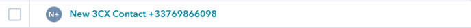 new 3CX contact