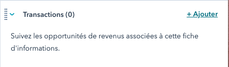 créer une transaction